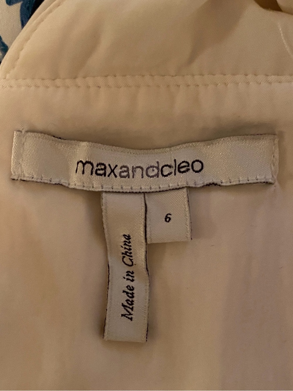 Max and Cleo One Shoulder Elegant Dress, Eggshell Color with Sequin, Size 6 - Picture 5 of 11